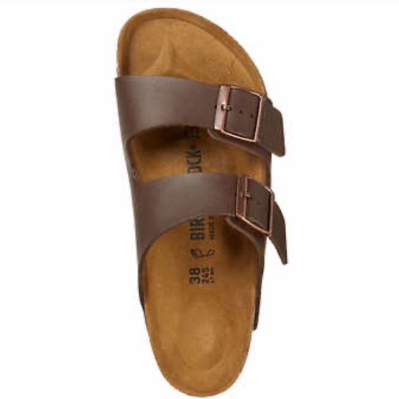Birkenstock Women’s Arizona Birko-Flor Sandals, Brown NWT - Picture 3 of 11